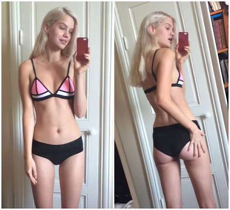 スウェーデン　19歳女性モデル、体型非難にビキニ姿公開で反撃
