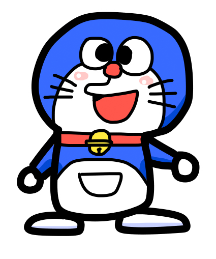ドラえもんを何も資料見ないで描いてみよう