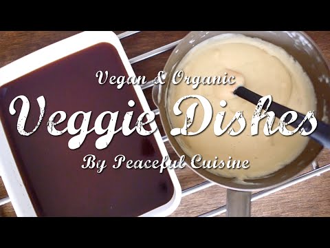 コーヒーゼリーと米粉でつくるソイクリーム : How to Make Coffee Jelly & Soy Cream | Veggie Dishes by Peaceful Cuisine - YouTube