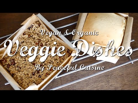 乳製品不使用のグラノーラとパウンドケーキ : How to Make Vegan Granola & Pound Cake | Veggie Dishes by Peaceful Cuisine - YouTube
