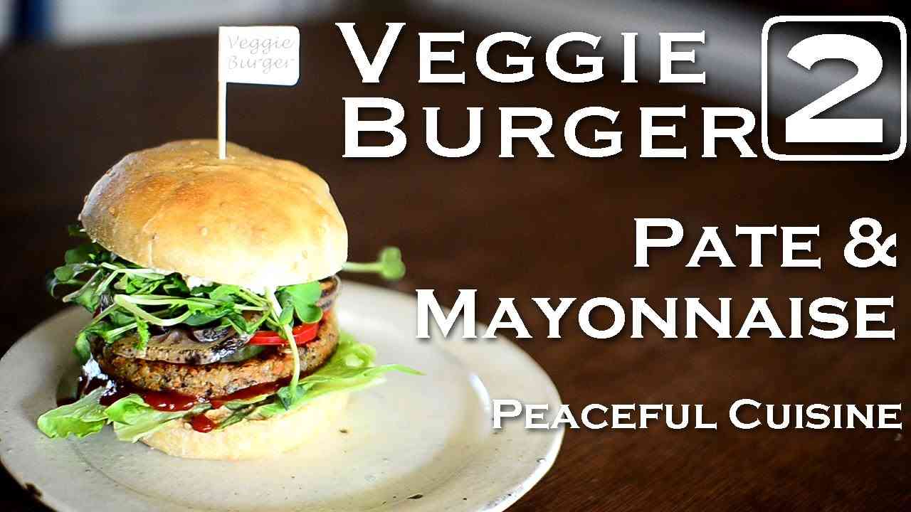 Making Veggie Burger 2/3 "Pate & Mayonnaise" ☆ ベジバーガーの作り方２〜パテとマヨネーズ〜 - YouTube