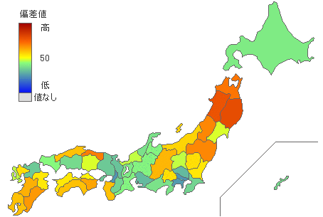 農業就業人口 [ 2010年第一位 岩手県 ]／スマホ版・都道府県別統計とランキングで見る県民性
