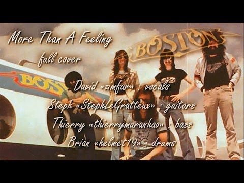 Boston - More Than A Feeling - Vocal Cover by David Lyon, Full Band Online Collaboration - YouTube