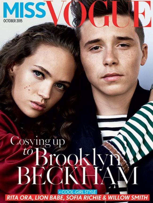 ベッカム家長男ブルックリン、ミス・ヴォーグ誌の表紙に抜擢!