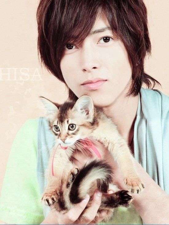 イケメンと猫を貼るトピ