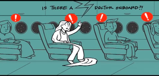 飛行機で急病人。立ち上がった乗客の中の一人は…驚くべき人物だった