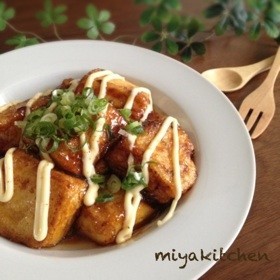 10分で！100円で！豆腐の照りマヨ焼き by みやきっちん [クックパッド] 簡単おいしいみんなのレシピが219万品