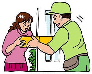 宅配便が来たときの服装