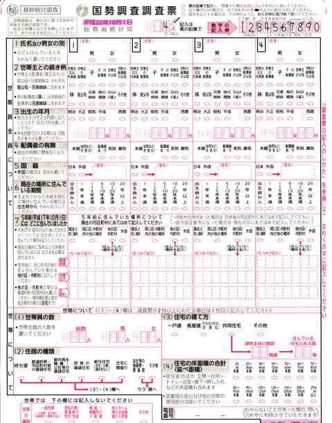 国勢調査員の80代男性、50世帯分の調査票を勝手に記入…住民は怒り 千葉