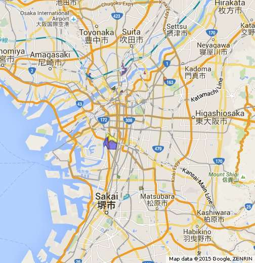 大阪市版部落地名総鑑（同和地区区域図）