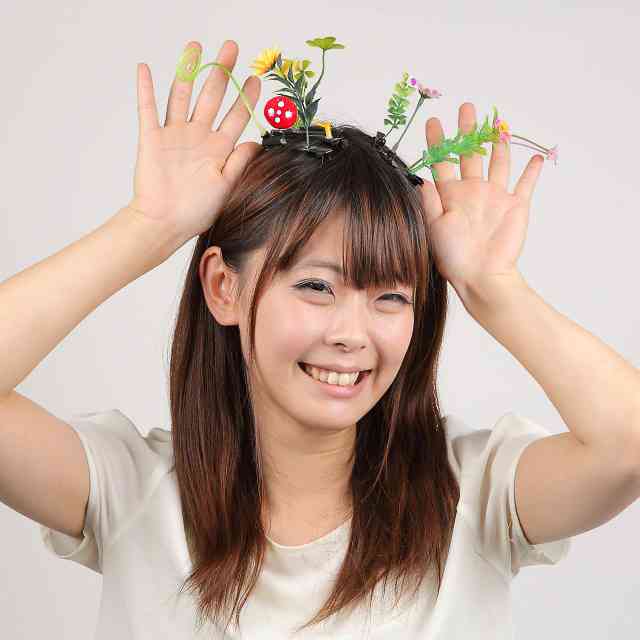 頭の上が花畑に、中国で流行中のヘアアクセ「ヘッドファーム」が日本初上陸 | Fashionsnap.com