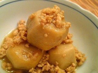 冷凍里芋の料理！