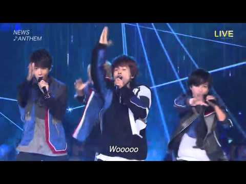 NEWS「ANTHEM」LIVE　ベストアーティスト2015 - YouTube