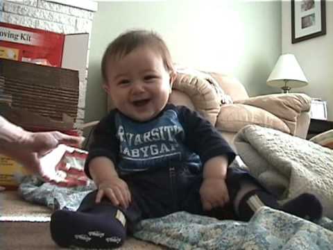 Baby Laughing and Falling Over - YouTube