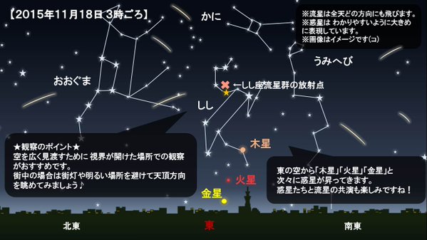 今日18日夜に「しし座流星群」が見られるかもしれないぞ!夜0時~明け方が観測のチャンス
