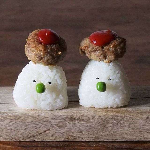 はは飯で見つけたノンノさんの「顔おにぎり」がかわいすぎ！！ - macaroni