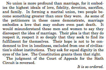 【同性婚合憲判決】連邦最高裁の判決文がカッコ良すぎと話題！ - Togetterまとめ