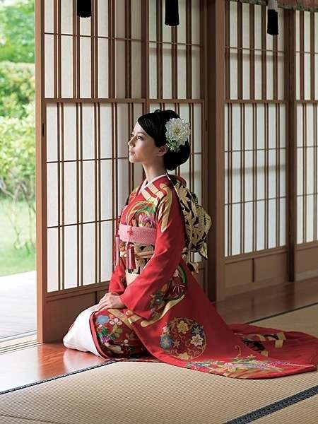 結婚式で色打掛着た人ー!!