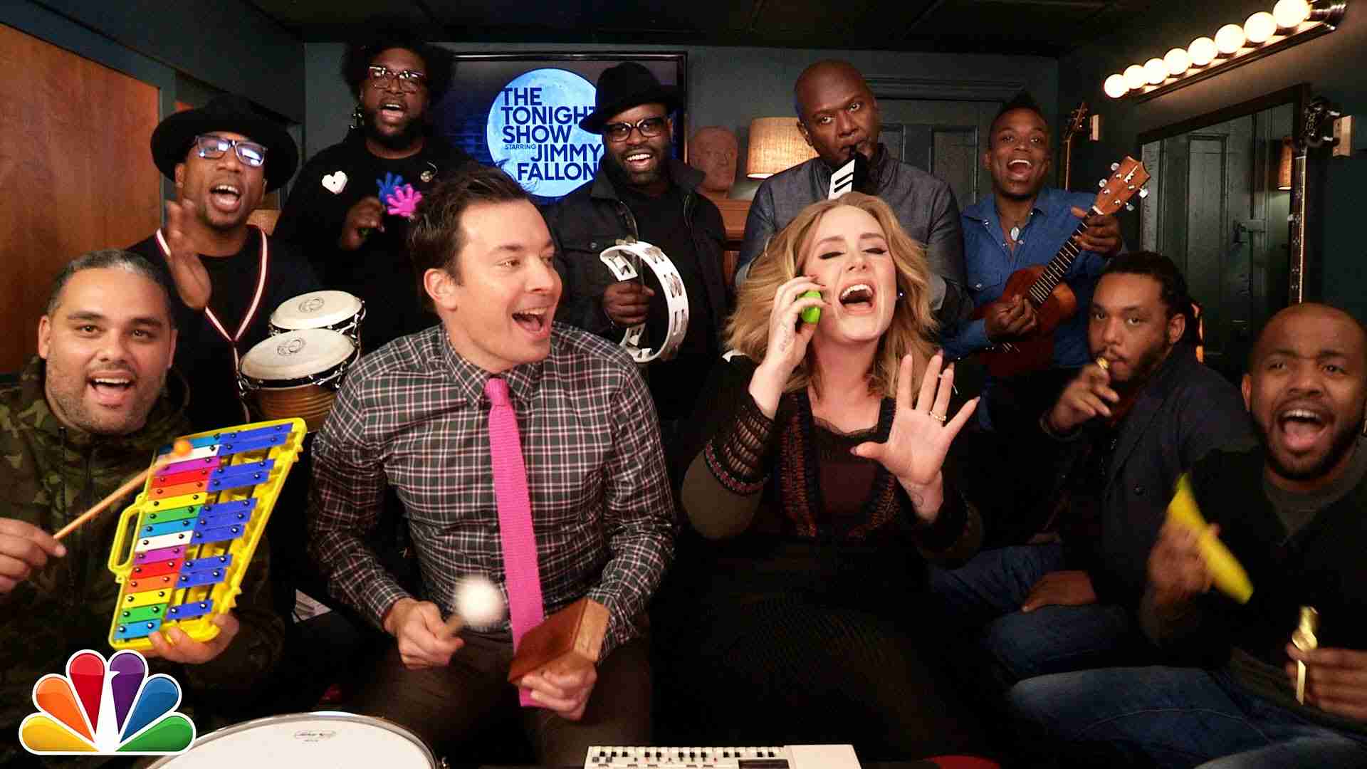 Jimmy Fallon, Adele & The Roots Sing "Hello" (w/Classroom Instruments) - YouTube
