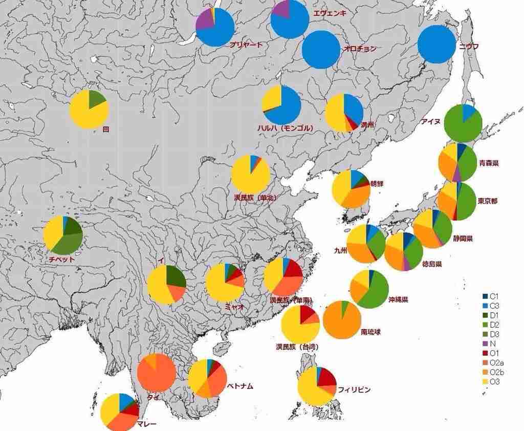 DNAで見る日本人  遺伝子の情報 &laquo; 古代史&フォーラム by tokyoblog