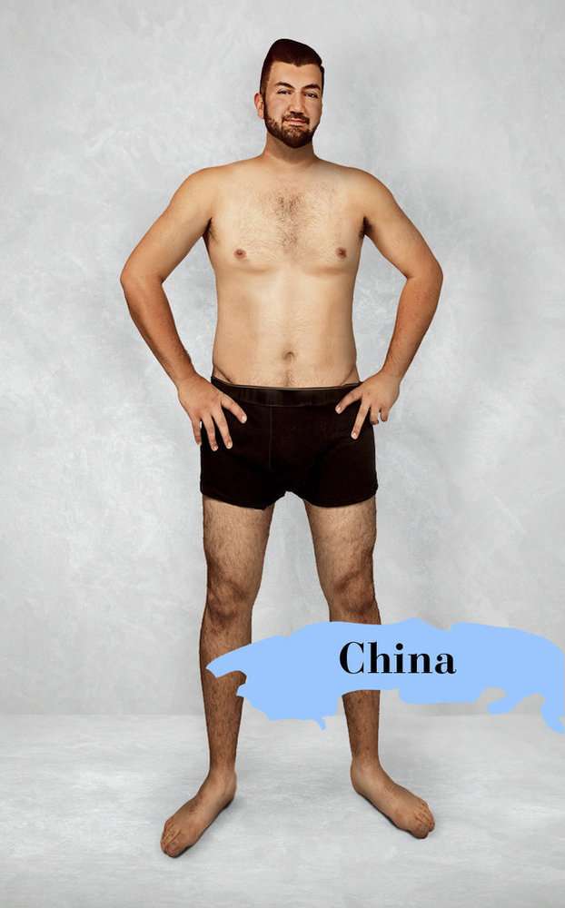 「理想的な」男性の体型は、世界19カ国でこんなに違った