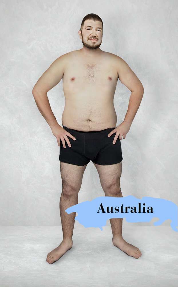 「理想的な」男性の体型は、世界19カ国でこんなに違った