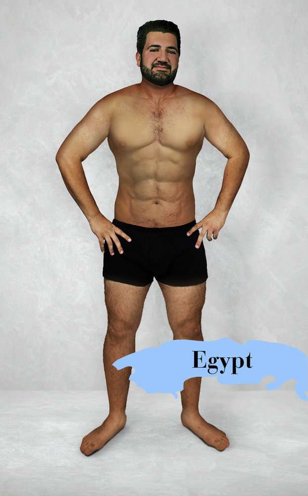 「理想的な」男性の体型は、世界19カ国でこんなに違った