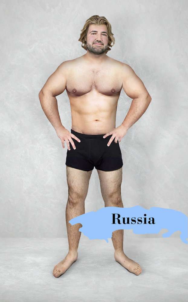 「理想的な」男性の体型は、世界19カ国でこんなに違った