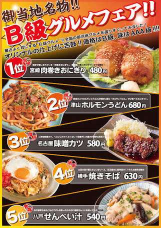 地元の美味しいB級C級グルメを紹介するトピ