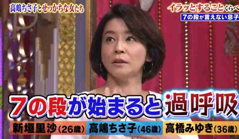 ゲーム機破壊の高嶋ちさ子　子どもが九九の7の段を失敗しすぎてストレスで過呼吸に | ゴゴ通信