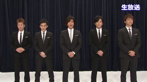 SMAP生出演でメッセージも、メンバー全員表情硬く…