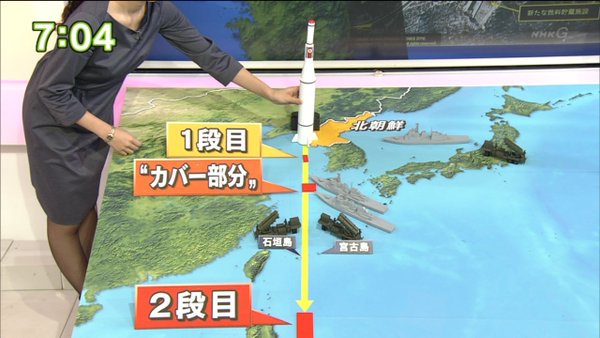 【速報】北朝鮮がミサイル発射 「沖縄県地方の方向に」政府が発表