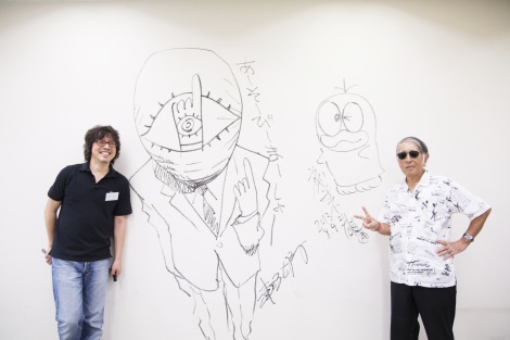 漫画家の顔写真を貼るトピ