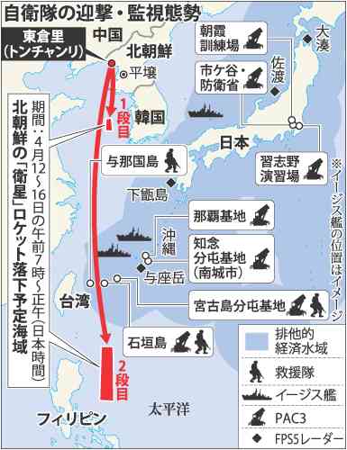 【速報】北朝鮮がミサイル発射 「沖縄県地方の方向に」政府が発表