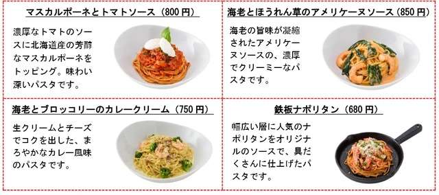 モスバーガー初 本格パスタ専門店「mia cucina(ミアクッチーナ)」が3月にオープン