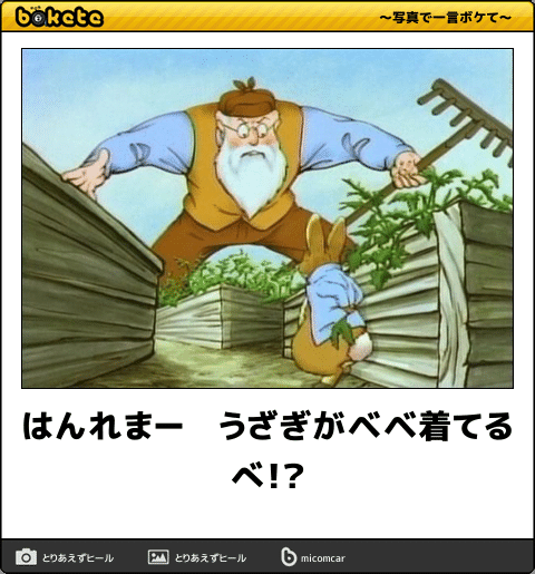 お気に入りのボケてをください