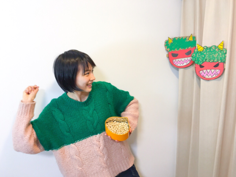 能年玲奈“節分劇場”にファン歓喜、10枚以上の連続写真で豆まき報告。