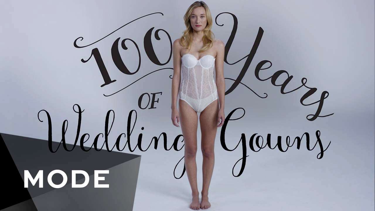 100 Years of Fashion: Wedding Dresses ★ Mode.com - YouTube
