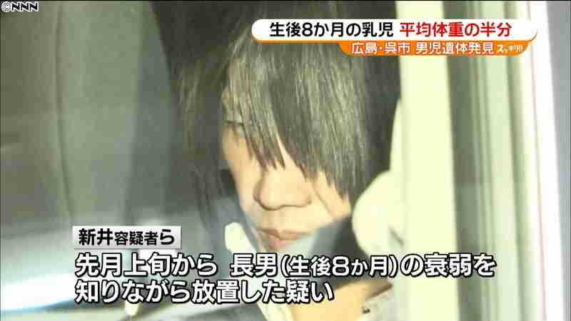 あばら骨が浮くほど…乳児死亡、育児放棄か(日本テレビ系（NNN）) - Yahoo!ニュース