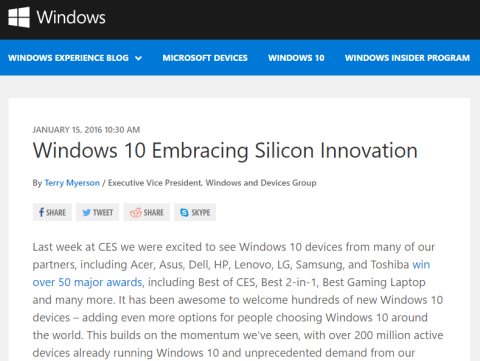 Microsoft、SkylakeでのWindows 7/8.1サポートを2017年7月までに短縮 〜PC Watch
