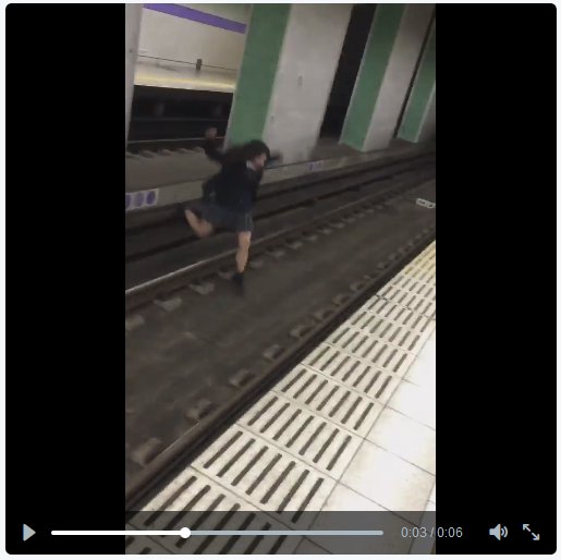 【バカッター】女子高生が線路に立ち入り遊ぶ動画ネットで拡散！炎上