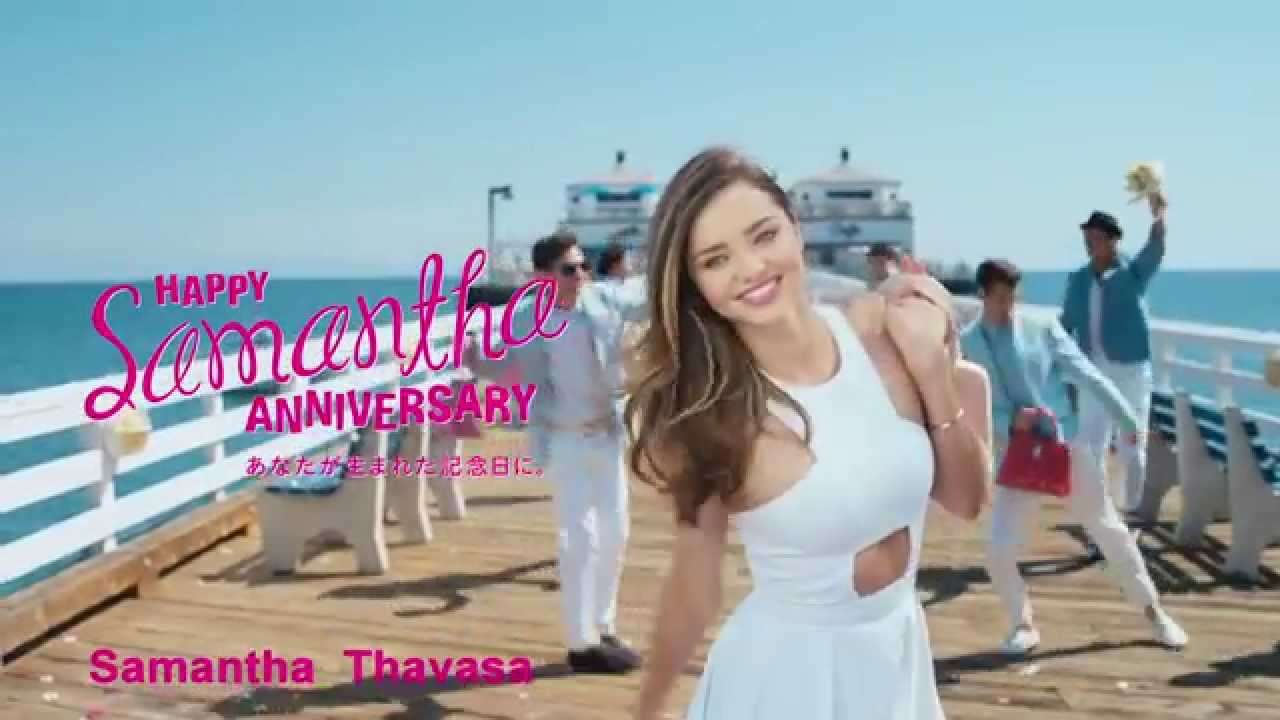 Samantha Thavasa ミランダ－365日、毎日が記念日－ HAPPY Samantha ANNIVERSARY in MALIBU  ~Birthday編 ~TVCM - YouTube