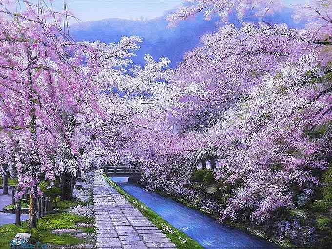 桜を描いた絵画♪