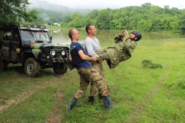 ロシアの自撮り棒です、ご覧ください