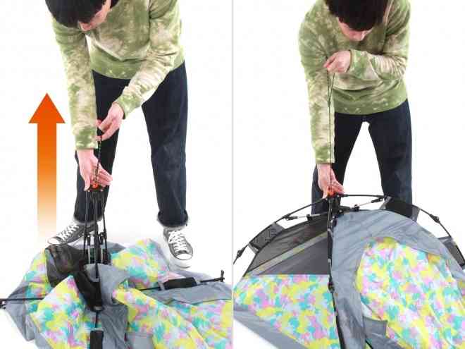 テント界の“カプセルホテル”？―野外フェス用「スキマテント」