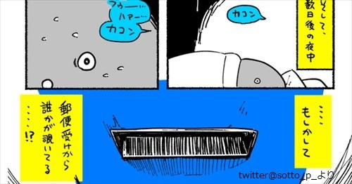 郵便受けから部屋を覗かれた女性が『のぞき魔を撃退した話』がおもしろい 5枚 | BUZZmag