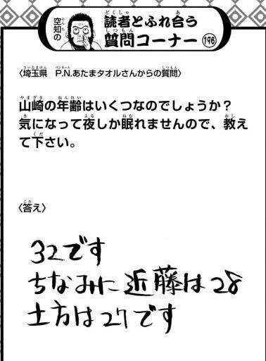 年齢を知って驚いたキャラクターは?