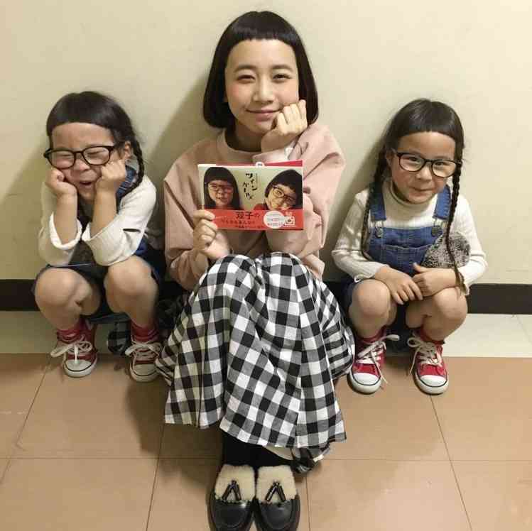 大人気のツインガールズ、ついに三戸なつめと対面　まるで前髪パッツン三姉妹