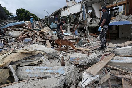 地震の死者６４６人に＝エクアドル：時事ドットコム