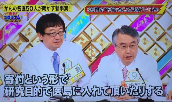 TBS番組で名医92%が「袖の下」を認める「カステラ感覚なら受け取る」